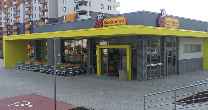 Obiekt handlowy w Krakowie przy ulicy Polonijnej